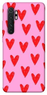 Чехол на Xiaomi Mi Note 10 Lite Red hearts 2 фото 1 из 1