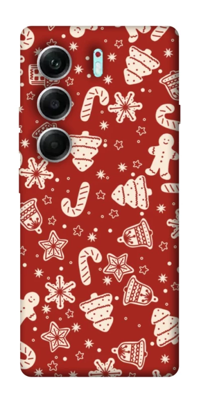 Чехол на Tecno Camon 40 Pro 5G Новогодний v3 фото 1 из 1