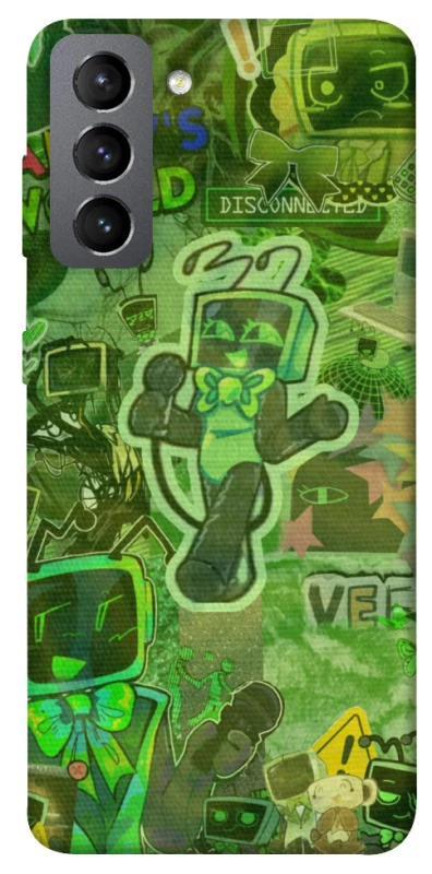 Чехол на Samsung Galaxy S21 FE Dandysworld tv green theme фото 1 из 1