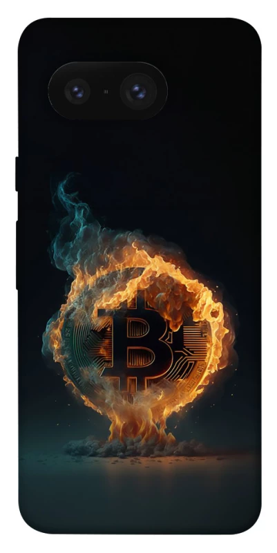 Чохол на Google Pixel 8 Fire Bitcoin фото 1 з 1