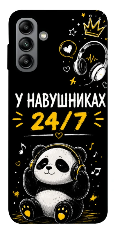 Чохол на Samsung Galaxy A04s У навушниках 24/7 фото 1 з 1