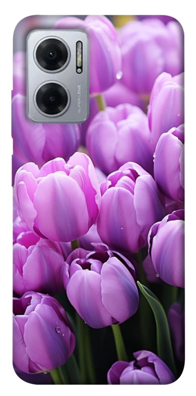 Чехол на Xiaomi Redmi Note 11E Фиолетовые тюльпаны фото 1 из 1