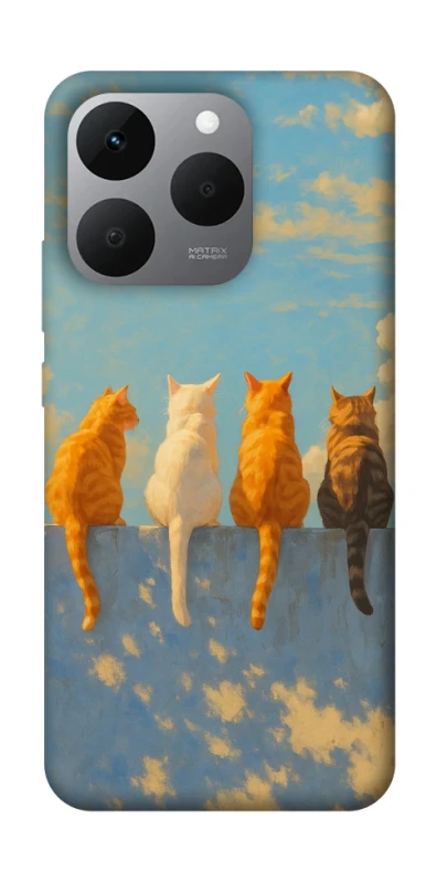 Чохол на Realme 15T cats on wall фото 1 з 1