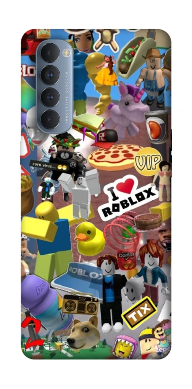 Чохол на Oppo Reno 4 Pro Roblox collage ver.5 фото 1 з 1