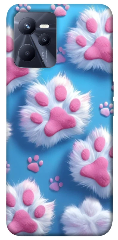 Чохол на Realme C35 Cat paw фото 1 з 1