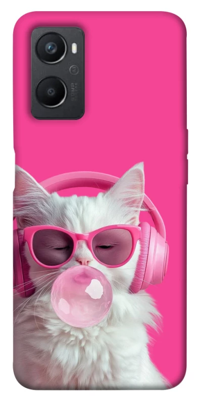 Чехол на Oppo A96 Pink kitty фото 1 из 1
