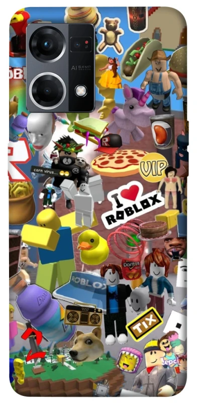 Чохол на Oppo Reno 7 4G Roblox collage ver.5 фото 1 з 1