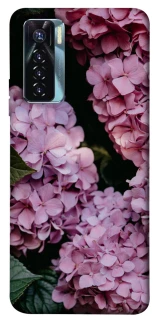 Чехол на TECNO Camon 17 Pro Розовые гартензии фото 1 из 1