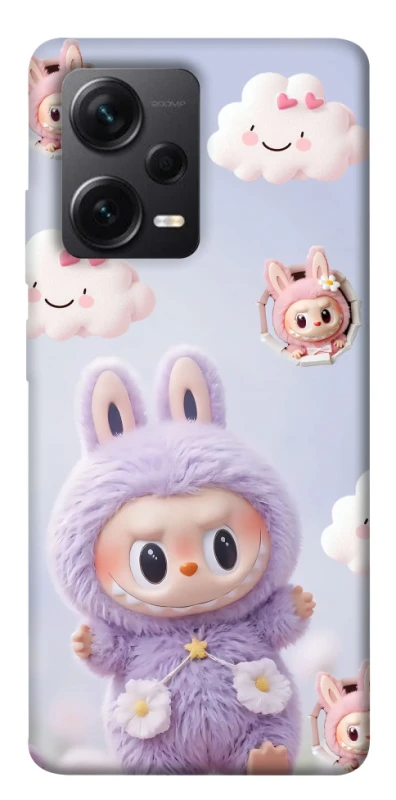 Чехол на Xiaomi Redmi Note 12 Pro 5G Labubu & clouds фото 1 из 1