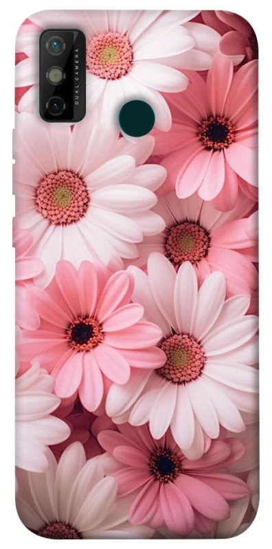 Чехол на TECNO Spark 6 Go Розовые цветы v2 фото 1 из 1