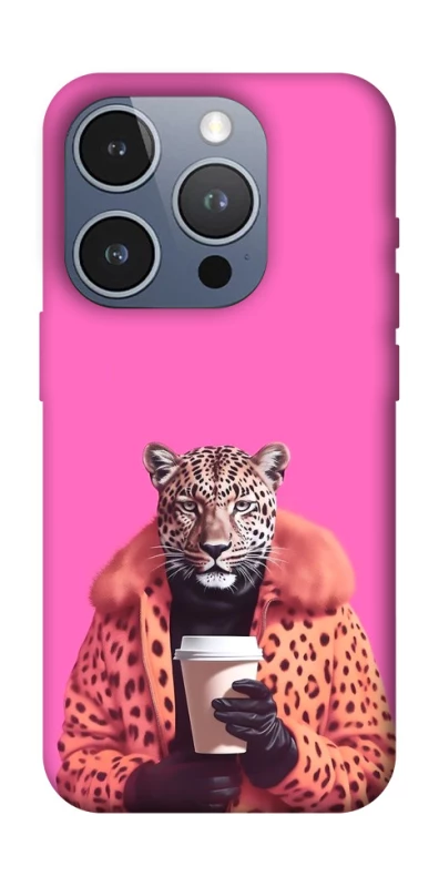 Чехол на Apple iPhone 16 Pro Леопард с кофе фото 1 из 1