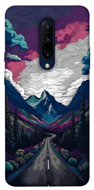 Чехол на OnePlus 7 Pro Нарисованные горы фото 1 из 1