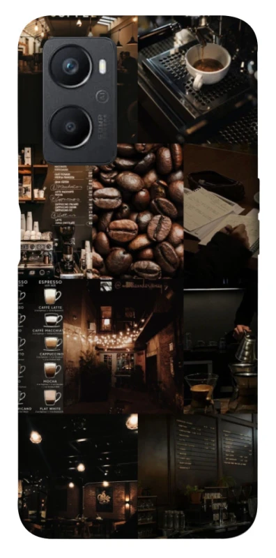 Чохол на Oppo A96 Coffee collage ver.1 фото 1 з 1