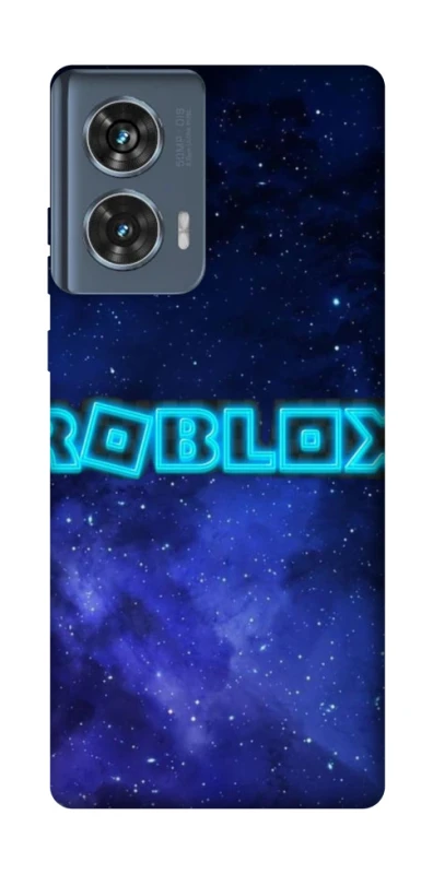 Чохол на Motorola Edge 50 Roblox Space Logo Blue фото 1 з 1