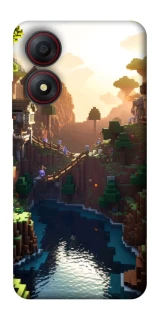 Чехол на ZTE Blade A34 4G Minecraft sunset фото 1 из 1