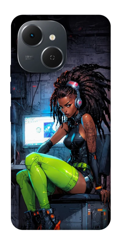Чехол на TECNO Spark 40C Cyber girl фото 1 из 1