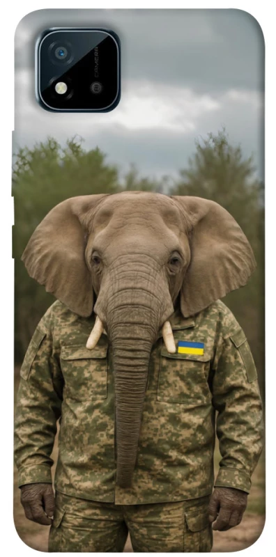 Чехол на Realme C11 (2021) Слон защитник фото 1 из 1