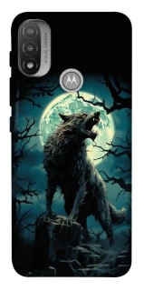 Чохол на Motorola Moto E20 Вовк під місяцем фото 1 з 1