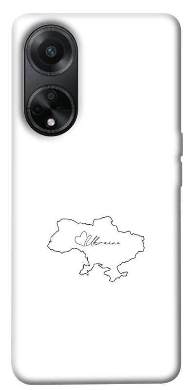 Чехол на Oppo A58 4G Ukraine map фото 1 из 1