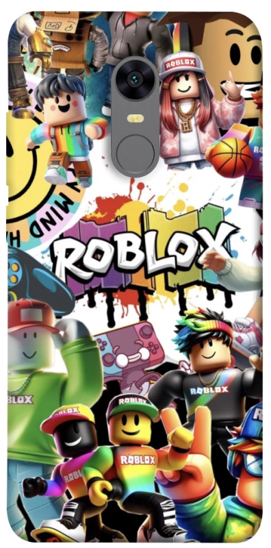 Чехол на Xiaomi Redmi 5 Plus / Redmi Note 5 (Single Camera) Roblox Characters Collage фото 1 из 1