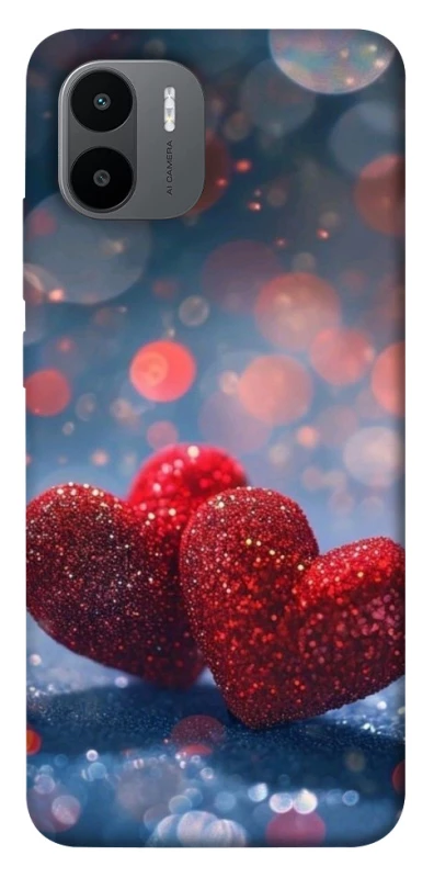 Чехол на Xiaomi Redmi A1+ / Poco C50 / A2+ Red hearts фото 1 из 1
