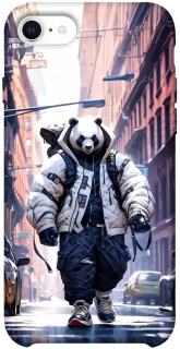 Чехол на Apple iPhone SE (2020) Панда курьер фото 1 из 1