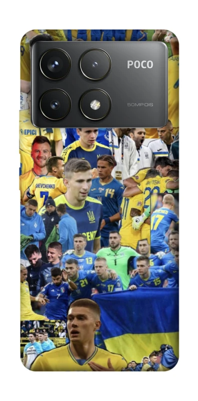 Чохол на Xiaomi Poco F6 Pro UA-Football ver.6 фото 1 з 1