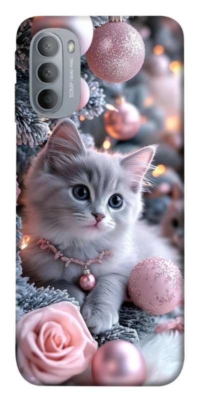 Чохол на Motorola Moto G31 Christmas Kitty фото 1 з 1