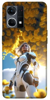 Чехол на Oppo Reno 7 4G Cyber space girl ver.3 фото 1 из 1