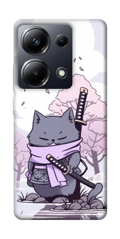 Чехол на Xiaomi Poco M6 Pro 4G Samurai cat фото 1 из 1