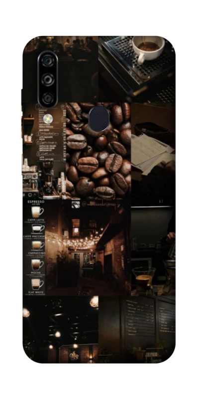 Чехол на ZTE Blade A7 (2020) Coffee collage ver.1 фото 1 из 1