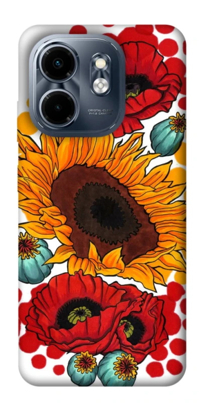 Чохол на Infinix Smart 9 4G / Hot 50i Соняшники та маки фото 1 з 1