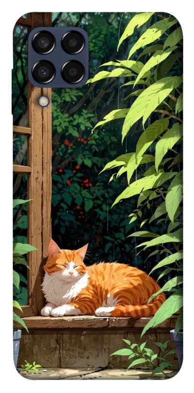 Чехол на Samsung Galaxy M33 5G red cat фото 1 из 1