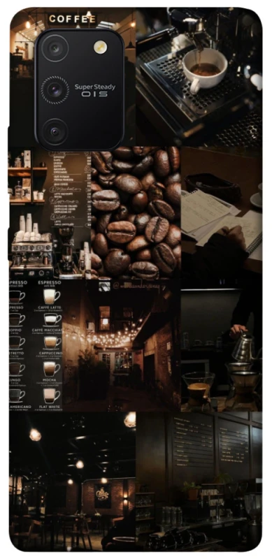 Чохол на Samsung Galaxy S10 Lite Coffee collage ver.1 фото 1 з 1