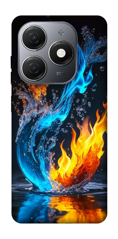 Чохол на TECNO Spark 20 Water And Fire фото 1 з 1