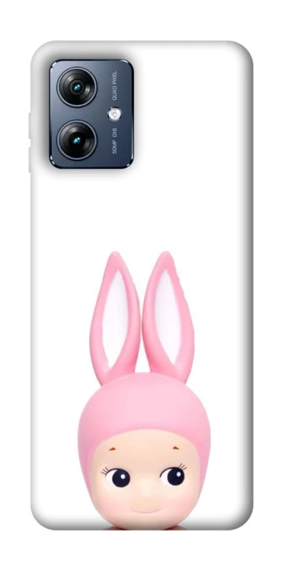 Чохол на Motorola Moto G54 Power Minimal Bunny Peek фото 1 з 1
