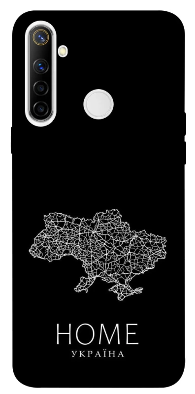 Чохол на Realme 6i Ukraine black map фото 1 з 1