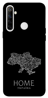 Чохол на Realme 6i Ukraine black map фото 1 з 1