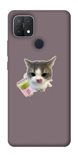 Чохол на Oppo A15s / A15 cat matcha фото 1 з 1