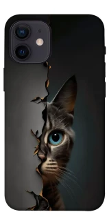 Чехол на Apple iPhone 12 mini (5.4") Кот-подглядыватель v2 фото 1 из 1