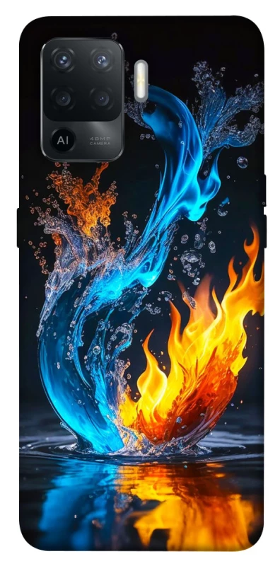 Чохол на Oppo Reno 5 Lite Water And Fire фото 1 з 1