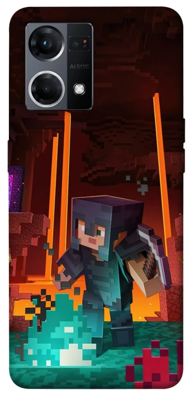 Чохол на Oppo Reno 7 4G Minecraft game adventure фото 1 з 1