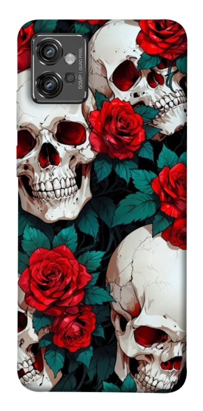Чохол на Motorola Moto G32 skull and rose фото 1 з 1