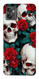 Чехол на Motorola Moto G32 skull and rose фото 1 из 1