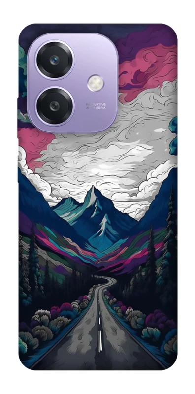 Чехол на Oppo A3 4G Нарисованные горы фото 1 из 1