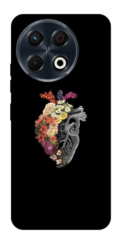 Чохол на TECNO Spark 30 Pro (KL7) Heart with flowers фото 1 з 1