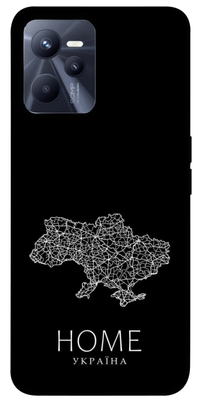 Чехол на Realme C35 Ukraine black map фото 1 из 1