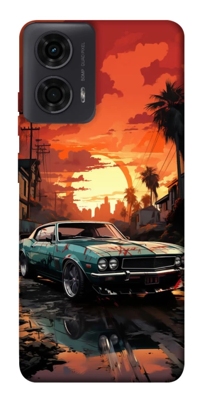 Чохол на Motorola Moto G24 Car at sunset фото 1 з 1