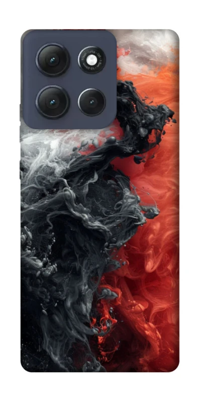 Чохол на Motorola Moto G86 Power Black and Red фото 1 з 1