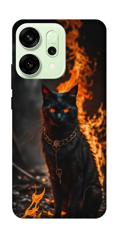 Чохол на Oppo Reno 14 Вогняний кіт фото 1 з 1